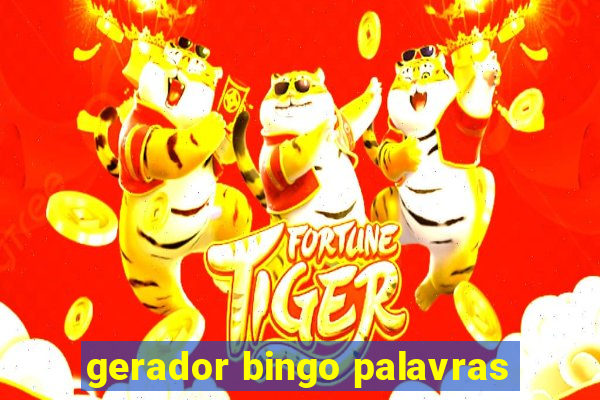 gerador bingo palavras